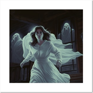 Poltergeist ghost bride retro vintage horror Posters and Art